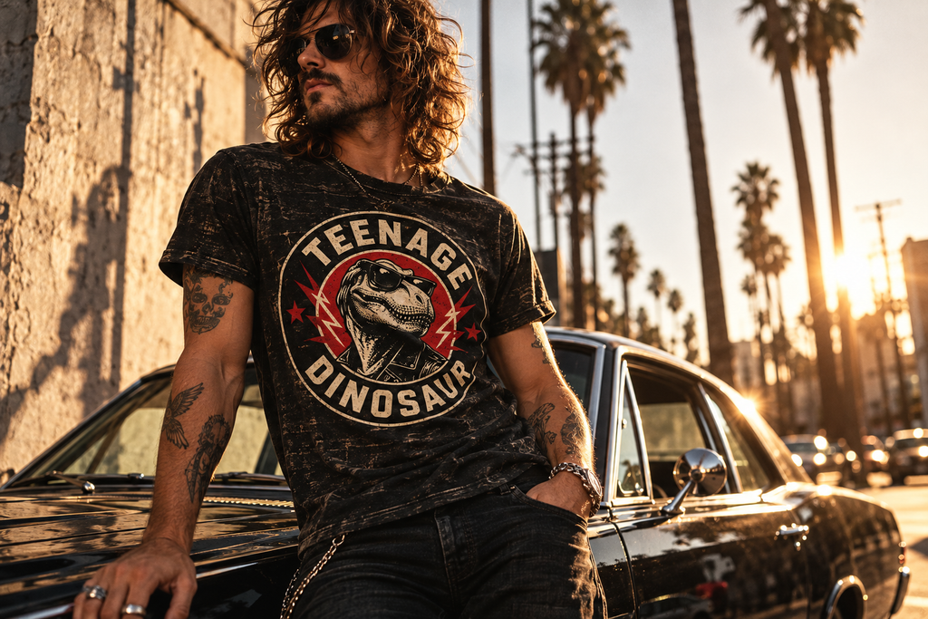 CLASSIC TEENAGE DINOSAUR LOGO TEE