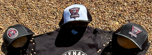 TEENAGE DINOSAUR PREMIUM BLACK & WHITE DOME TRUCKER HATS
